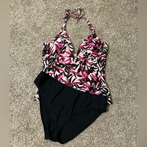 2 piece Tankini bathing suit, size 10